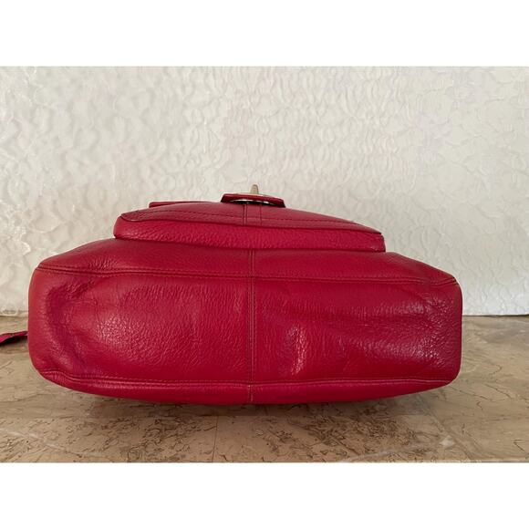 Coach penelope F15687 strawberry pebble Leather Satchel BAG PURSE shoulder bag - Picture 6 of 8